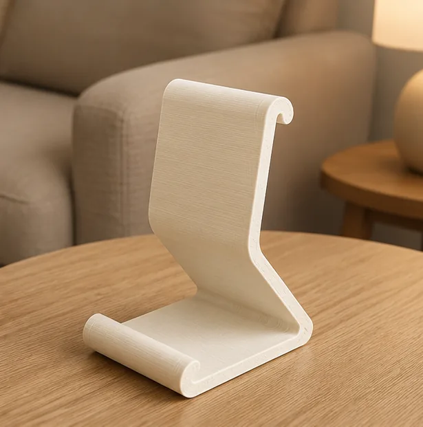 Ivory Wave Stand — vinyl display stand 1